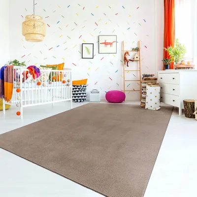 Produktbild von TT Home Teppich Kinderzimmer Waschbar Rutschfest Kinderteppich Junge Mädchen Weich Pastell Größe 120x170 cm