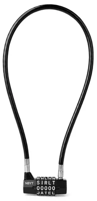 Immagine prodotto di Luchetto numerico con 5 cifre e cavo di sicurezza da 8 mm, colore nero