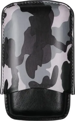 Produktbild von Zigarrenetui 3er Camouflage schwarz / grau, aus Leder