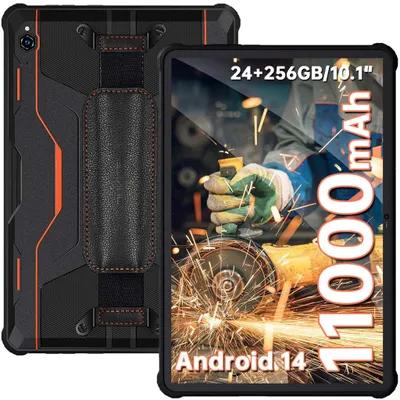 Image de OUKITEL RT9 Tablette Incassable 11000mAh 24Go+256GO 10.1''HD Tablette Tactile Octa-Core/Double SIM 4G/WiFi 5G/GPS - Orange