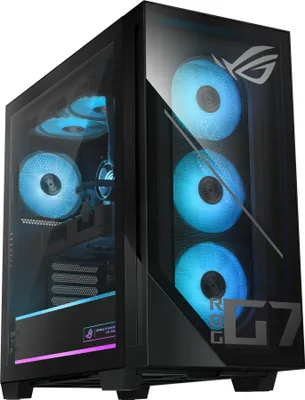Produktbild von ASUS ROG - Komplettsystem - AMD R7 - RAM: 32 GB - HDD: 2.000 GB - Radeon RX 9070 XT, Radeon RX 9070