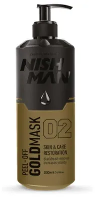 Produktbild von Nishman Gesichtsmaske Black Peel off Mask Gold 200ml