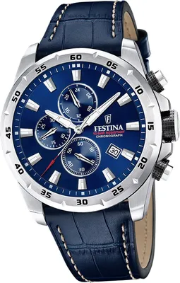 Montre Festina cuir/PU enfants F20346/2 Montre bleue Junior