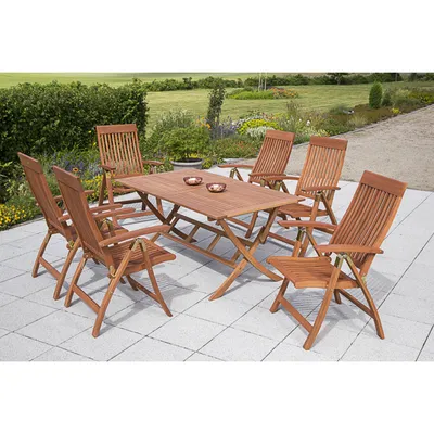 Produktbild von Merxx 7tlg Comodoro Set, Klapptisch 6x 25000-011, 1x 25204-011