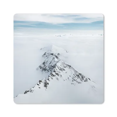 Produktbild von MuchoWow® Mauspad Mousepad Alpen - Schnee - Berg 30x30 cm - Mousepads - Maus Mat - Pad - Mausunterlage - Gaming