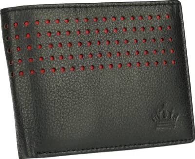 Produktbild von Geldbörse Herren Portemonnaie Echt Leder Börse Querformat Geldbeutel Schwarz RFID-Schutz MANZA®