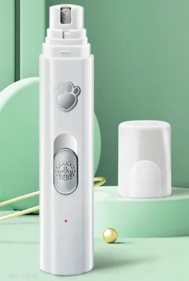 Produktbild von Elektrische Nagelknipper mit LED-Licht, oplaadbare Nageltrimmer für kleine, mittelgroße und große Haustiere, 2 Geschwindigkeiten.