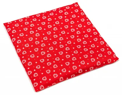 Produktbild von Rapssamenkissen 24x24cm Herzen-rot | Wärmekissen Kühlkompresse Körnerkissen