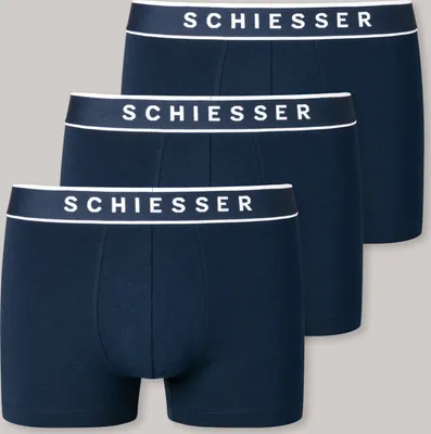 Produktbild von SCHIESSER 3PACK Shorts 803 dunkelblau 10