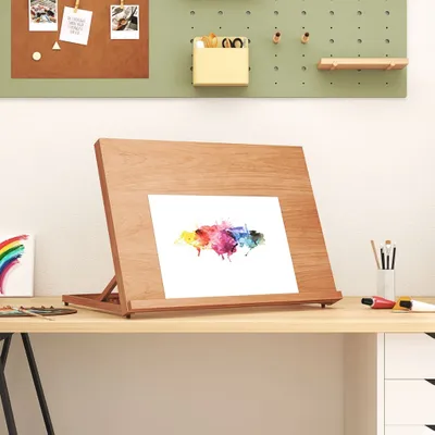 Produktbild von vidaXL Stolní stojan 65x48x7 cm Masivní bukové dřevo