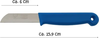 Produktbild von Küchenmesser "Solingen" 16 cm, 6 cm glatte Klinge blau