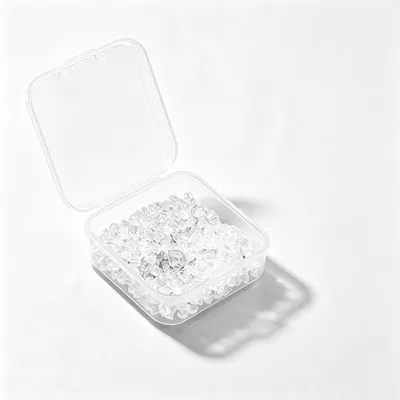 Imagen del producto de Pendientes de plástico, 500 unidades, con caja de almacenamiento, ideales para guardar joyas