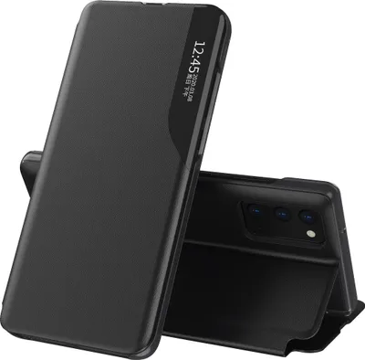 Immagine prodotto di Custodia per Galaxy S20, Smart View Window Flip Stand Custodia protettiva in Finto cuoio per Samsung Galaxy S20 nero