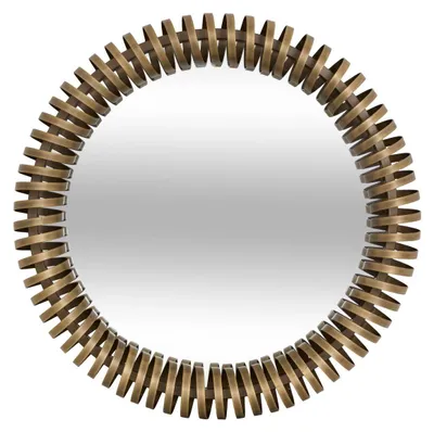 Produktbild von Runder Spiegel "Barrel", Durchmesser 61 cm, metallisch vergoldet