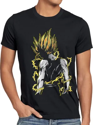 Produktbild von style3 Goku Pop-Art Power Herren T-Shirt Anime Manga Son Sayajin God Modus Power Training Schwarz