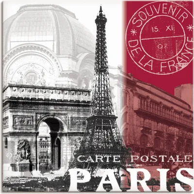 Produktbild von ARTland Leinwandbild Paris Größe: 70x70 cm