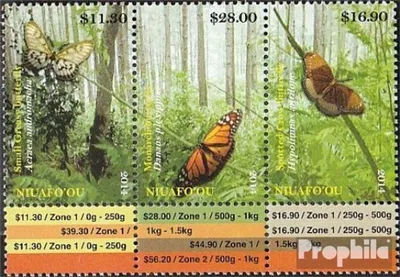 Produktbild von Briefmarken Niuafo ou - Insel 2014 Mi 554-556 Sechserblock (kompl.Ausg.) postfrisch Schmetterlinge