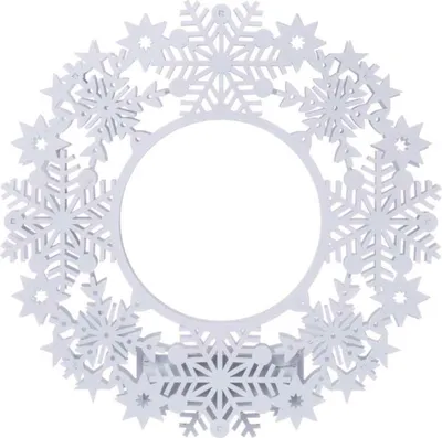 Produktbild von LED-WEIHNACHTSKRANZ, 30x30 cm, 8 LEDs, innenliegend, warmweiß