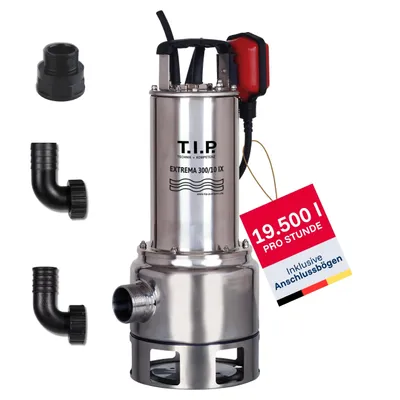 Produktbild von T.I.P. Schmutzwasser-Tauchpumpe Extrema 300/10 IX, Fördermenge max. 19.500 l/h, Leistung: 1.200 W