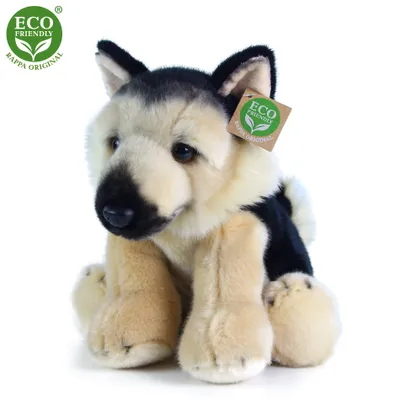 Produktbild von Deutscher Schäferhund Plüschhund sitzend 30 cm UMWELTFREUNDLICH