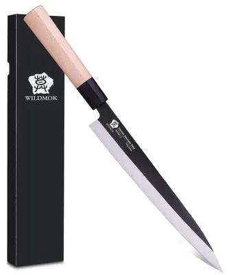 Yanagiba-Sashimi-Messer 25,5 cm, deutscher Stahl, Holzgriff