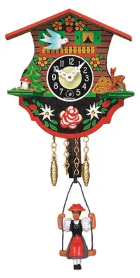 Produktbild von Engstler - 0110 SQ - Schaukeluhr - Quarz - mit Kuckucksruf und Westminsterschlag