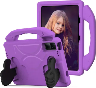Obrázek produktu pro Dětské pouzdro pro Xiaomi Redmi Pad 10,61" 2022, lehké EVA pěnové pouzdro s rukojetí a stojánkem Fialová
