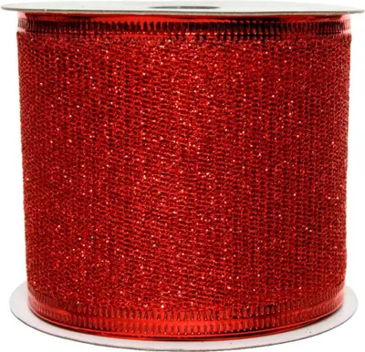 Image de 4 Ruban A Paillettes Rouge 270x6.3cm.
