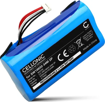 Produktbild von CELLONIC 1x Akku für Haustechnik Kompatibel mit Eufy SoloCam C210, SW18650 34M 2P - (5200mAh, 3.7V)