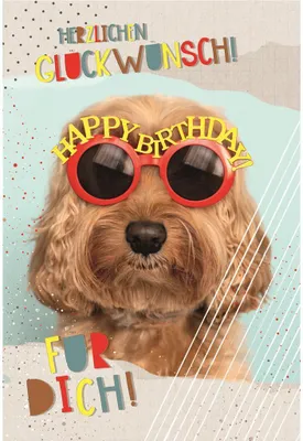 Produktbild von Geburtstag - Glückwunschkarte im Format 11,5 x 17 cm mit Umschlag