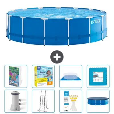 Immagine prodotto di Piscina con telaio rotonda - 457 x 122 cm - 9 pezzi  S566