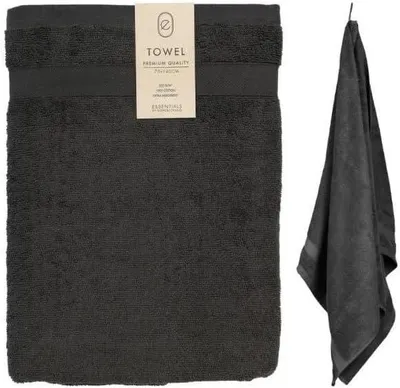 Produktbild von Papierhandtuch Baumwollhandtuch - Anthrazit - 70 x 140 cm