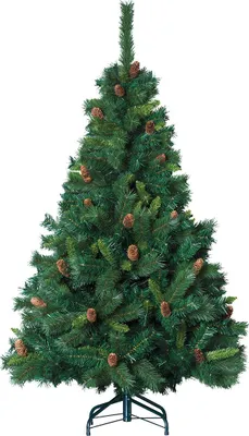 Obrázok produktu pre Umelý vianočný stromček so šiškami, 210 cm
