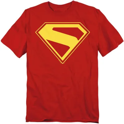Image de T-shirt Superman - "2025" - Modèle unie Homme/Femme, en coton ring-spun, référence TV36589 (Taille L) (Rouge)