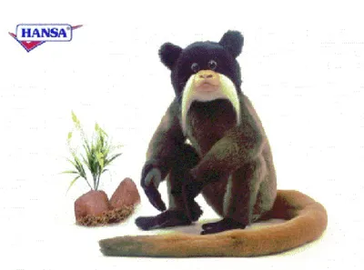 Produktbild von Hansa Toy 4117 Kaiserschnurrbarttamarin 30 cm Kuscheltier Stofftier Plüschtier