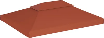 Obrázok produktu pre vidaXL Pavilónová strešná plachta s komínovým prieduchom 310 g/m² 4x3 m Terakota