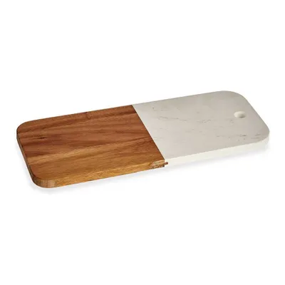 Produktbild von Servierbrett, Marmor und Holz, 38 x 18 cm