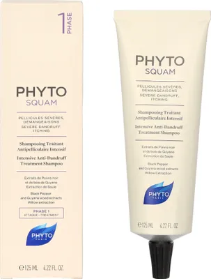 Produktbild von PHYTO PHYTOSQUAM, 125 ml, Shampoo, Frauen, Alle Haare, Alle Farben, Antischuppen