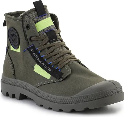 Produktbild von Palladium Pampa Hi Re Craft Schnürung Vegane Le wand Stiefelette Olive – 4 UK - 37 EU - 4.5 US / Olive