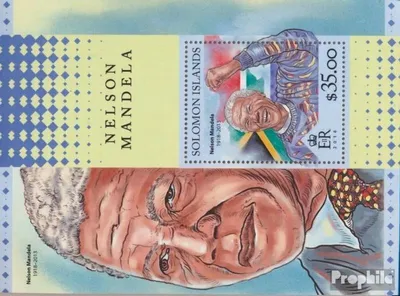 Produktbild von Briefmarken Salomoninseln 2016 Mi Block 550 (kompl. Ausg.) postfrisch Nelson Mandela