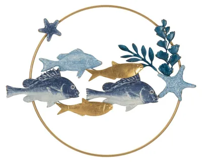 Produktbild von Wandpanel Marine — maritime Eisendekoration, 77x63 cm