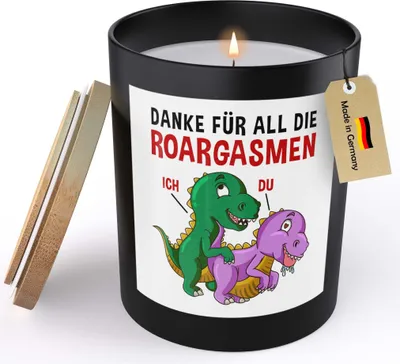 Produktbild von 22Feels Frauen Geschenk Spruchkerze "Danke" Jahrestag Hochzeitstag Ehefrau Sojawachs Kerze im Glas Freundin Partnerin Valentinstag Handgemacht Duft Nachhaltig - ZITRUS