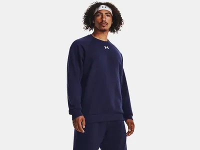 Produktbild von Under Armour Rival Fleece Crew Sweatshirt Blau XS / Regular Mann Blau XS