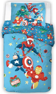 Obrázok produktu pre Detská posteľná bielizeň Avengers Christmas Ride