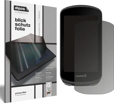 Produktbild von Blickschutzfolie für Garmin Edge 1030 Plus matt Schutzfolie Folie Display Schutz dipos