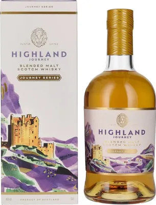 Produktbild von Hunter Laing HIGHLAND JOURNEY SERIES Blended Malt Scotch Whisky 46% Vol. 0,7l in Geschenkbox