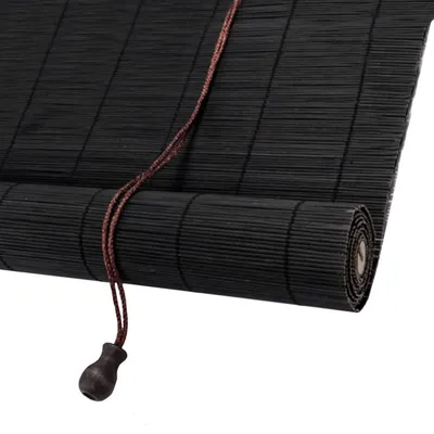 Immagine prodotto di Tenda a rullo in bambù, modello "Seitenzug", dimensioni 100 x 120 cm, colore nero
