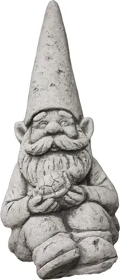 Produktbild von Steinfiguren Horn Zwerg mit Schildkröte für ihren Garten, Neu Frostfest und Witterungsbeständig, 38cm Höhe, DE-1031