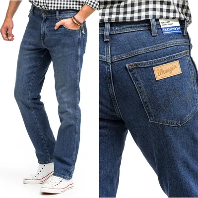 Produktbild von WRANGLER, Herren Jeanshosen, Straight fit, TEXAS, W33 L32, Blau, Jeans, baggyjeans, buggy