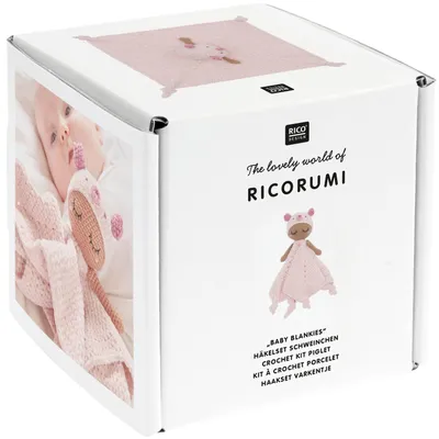 Obrázok produktu pre Ricorumi Sada na háčkovanie detských dečiek s motívom prasiatka